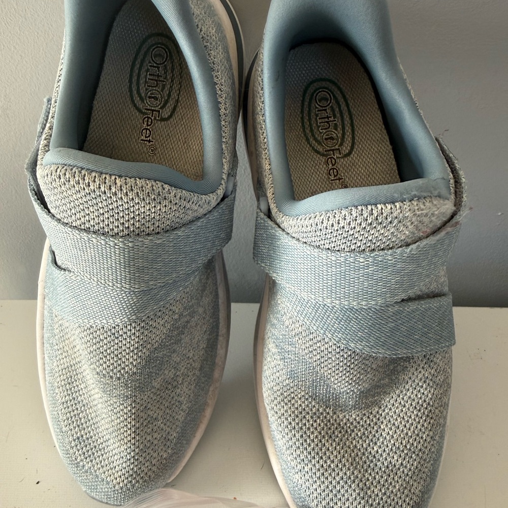 Light Blue Slip-On Sneakers